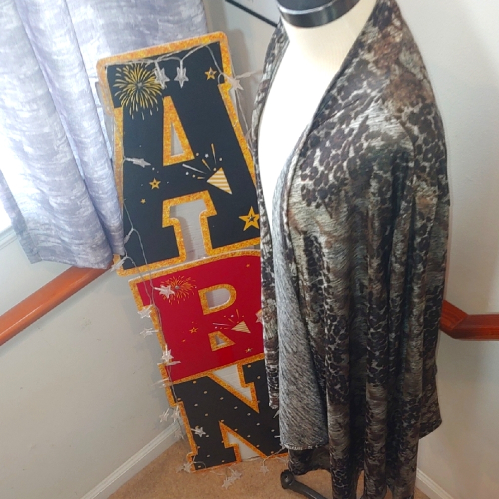 Forever Woman Open Front Waterfall Jacket